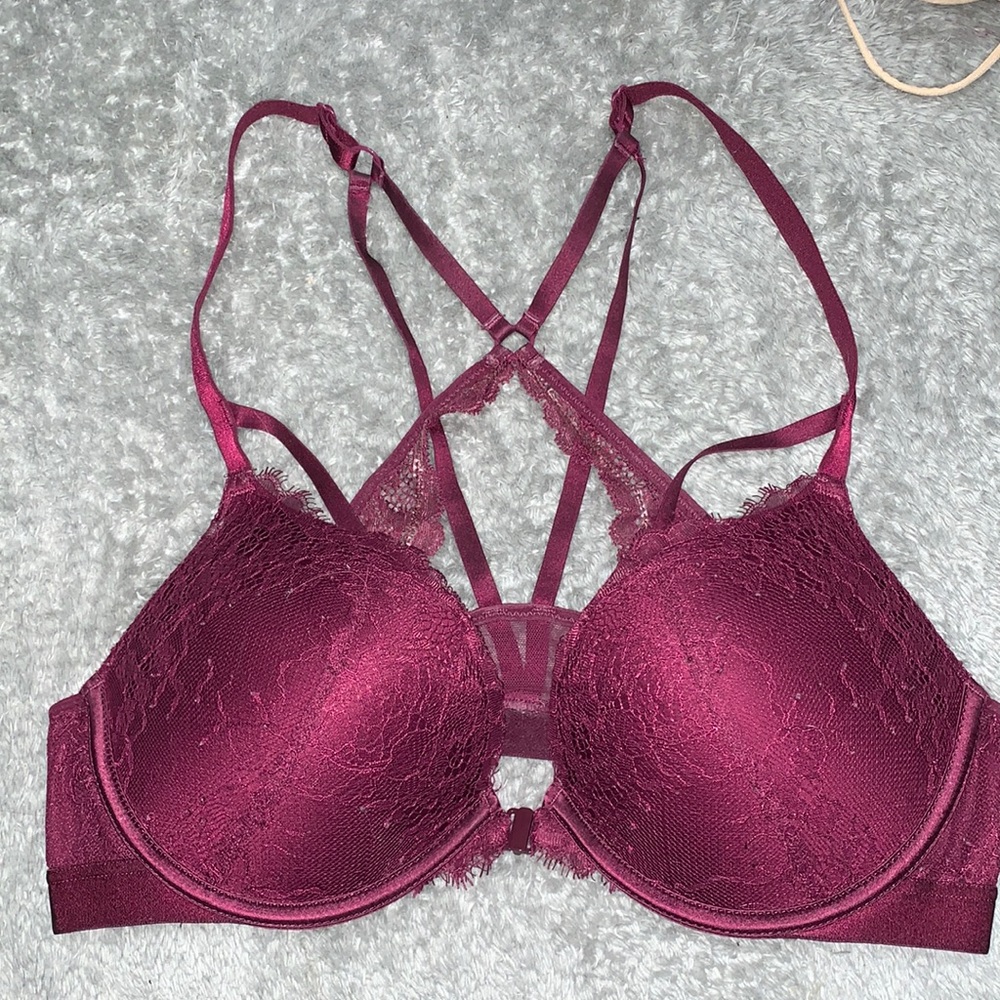 Red/Purple Victoria’s Secret push up Bra